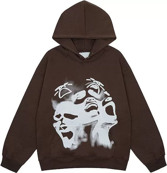 Demi-season Hoody, Retro Hip‑Hop Sweatshirt, Relaxed Fit, Sizes S–XXL