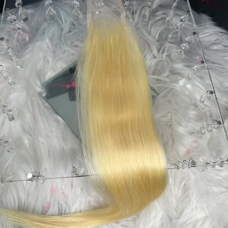 European and American Export Kim K 2x6 lace Hair Block 613 Transparent Net HD Swiss Net lace closure Real Hair European and American Export Kim K 2x6 lace Hair Block 613 Transparent Net HD Swiss Net lace closure Real Hair