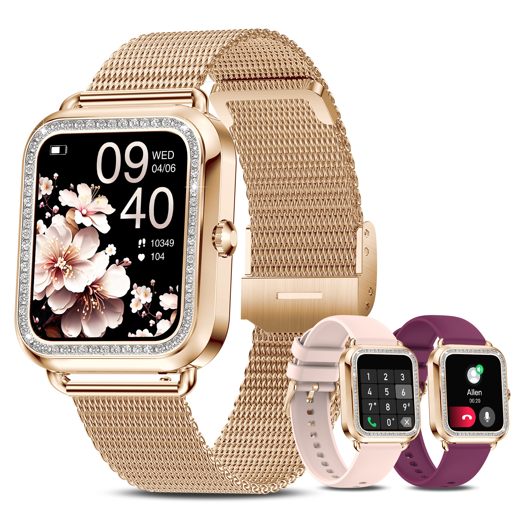 Cross-border new i68 female Bluetooth call Smart Watch heart rate blood pressure blood oxygen monitoring multi-sports