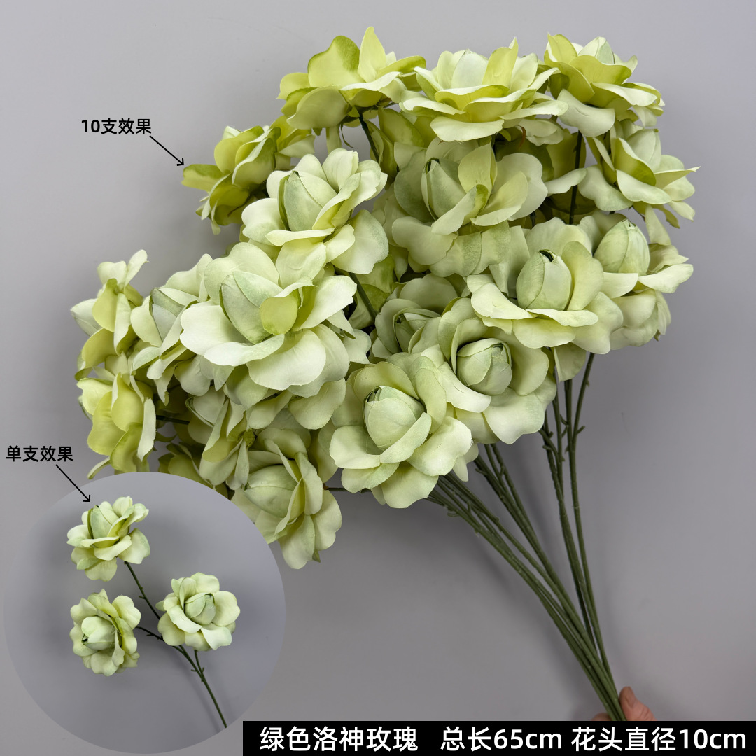 Nueva boda simulación de flores verdes flores de techo flores de boda flores de diseño de flores falsas flores de hojas verdes