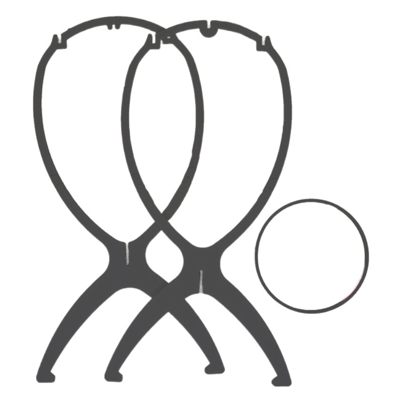 Detachable wig bracket wig shaping fixed base support plastic headgear support frame folding wig rack