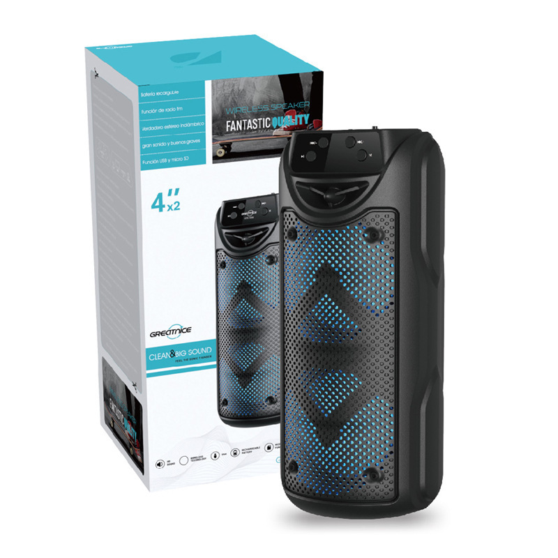 Gts-1550Temu Cross-Border Special Price Outdoor Satchel Bluetooth Speaker Wireless Satchel Lantern High Volume Audio