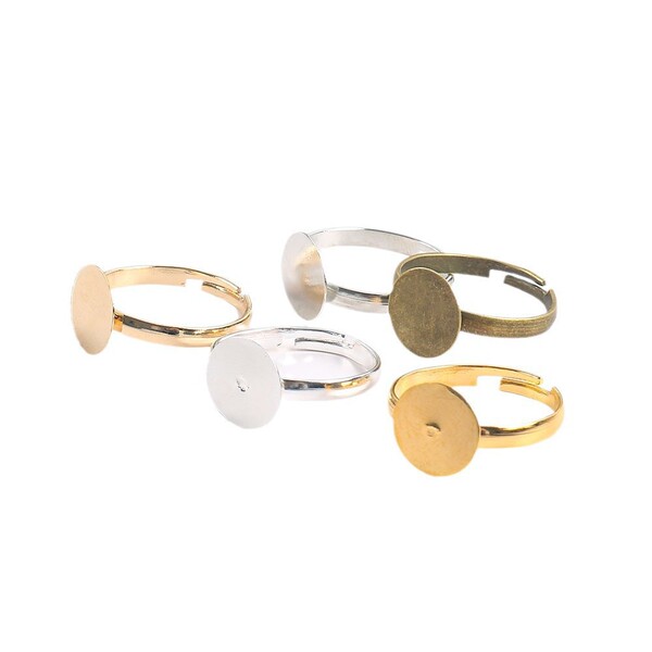Adjustable wedding ring handmade pearl