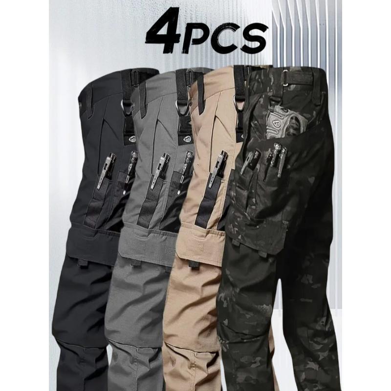 4 Pack Tactical Pants for Men Stretch Ripstop Work Pants for|undefined