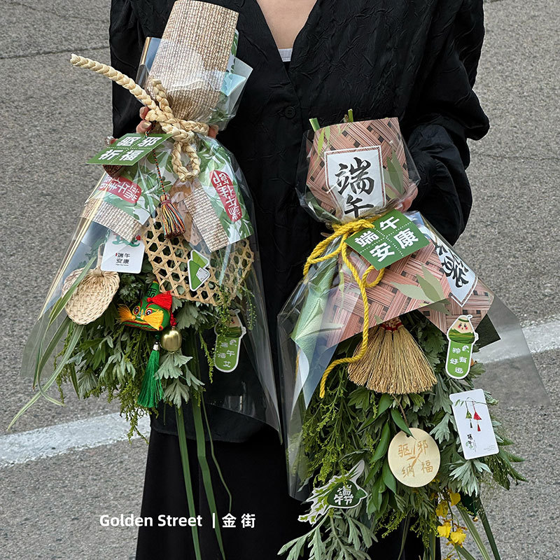 Huaxi Boat Boat Bucket Material de embalaje lino retro bucket material de embalaje floral florista