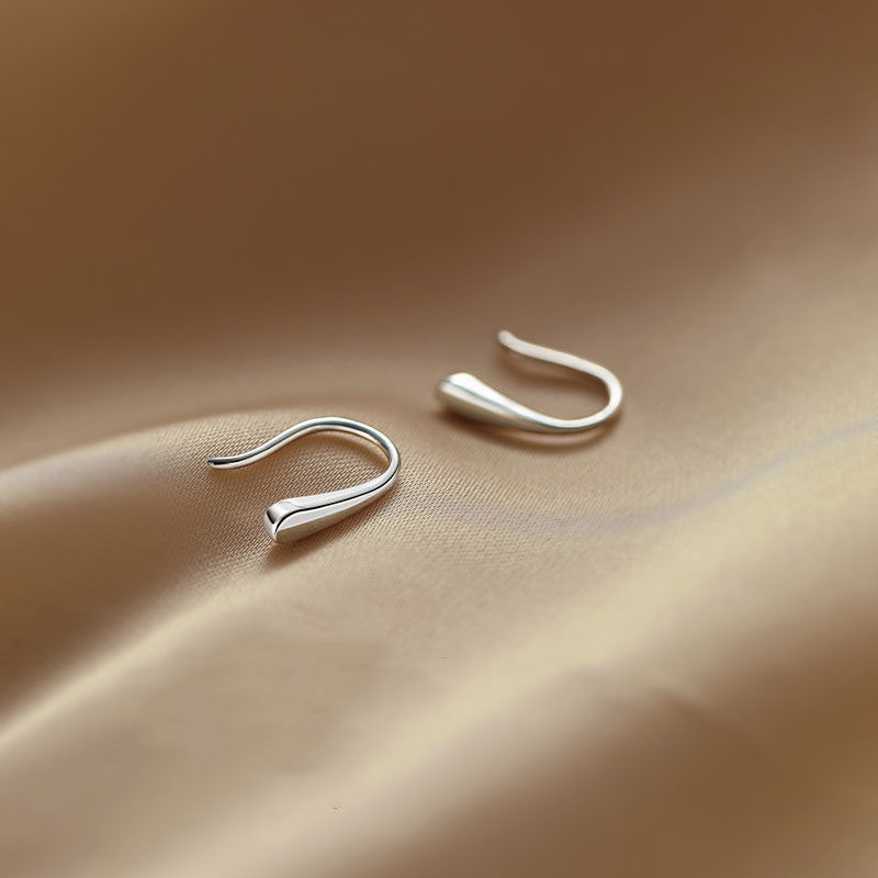 2023 New Trendy Small Silver Earrings, Earrings That Don'T Need to Be Taken Off When Sleeping, Minimalist Style Internet Celebrity Earrings for Women