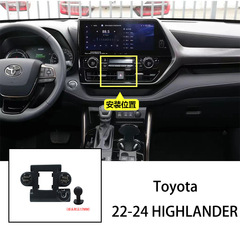22-24種類のトヨタ漢ランダHighlander車載ナビゲーション携帯電話スタンドの吹出口カードを適用する