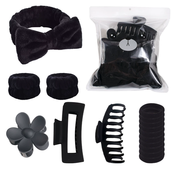 Black set with zipper