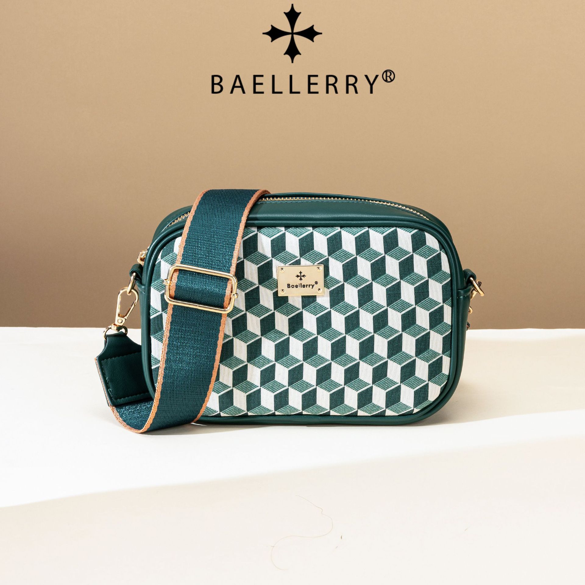 Neue karierte Make-up-Tasche für Damen, modische Schulter- und Umhängetasche, hochwertige, vielseitige Mini-Quadrattasche im Großhandel_voghion.com
