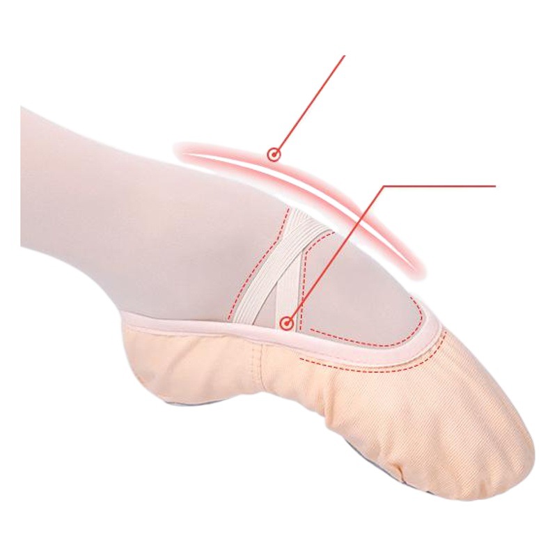 Zapatos de baile para niños zapatos de yoga zapatos de ballet adultos práctica sin cordones zapatos chinos de baile de garra de gato zapatos de baile de fondo suave