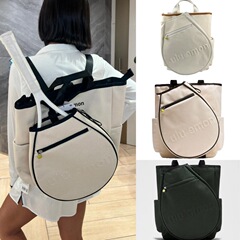 lululemon双肩包RacketBag19L帆布运动手提双肩包lulu网球包