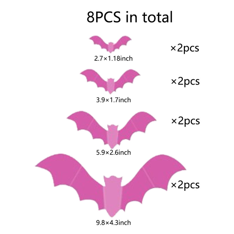 16匹のハロウィーンコウモリ3d黒立体コウモリ貼りハロウィーン壁貼り立体コウモリ|undefined