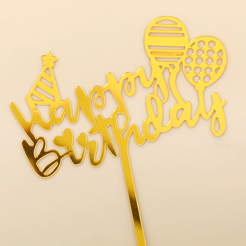 Украшение для торта «Happy Birthday», вставной декор, креативные вставные украшения для дня рождения
