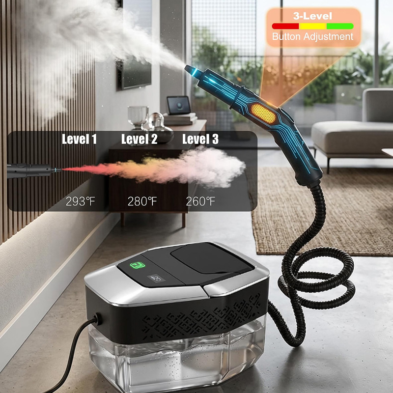 Steam cleaner high-temperature high-pressure kitchen grease cleaner handheld spray disinfectant gun sterilization tool high-temperature disinfection