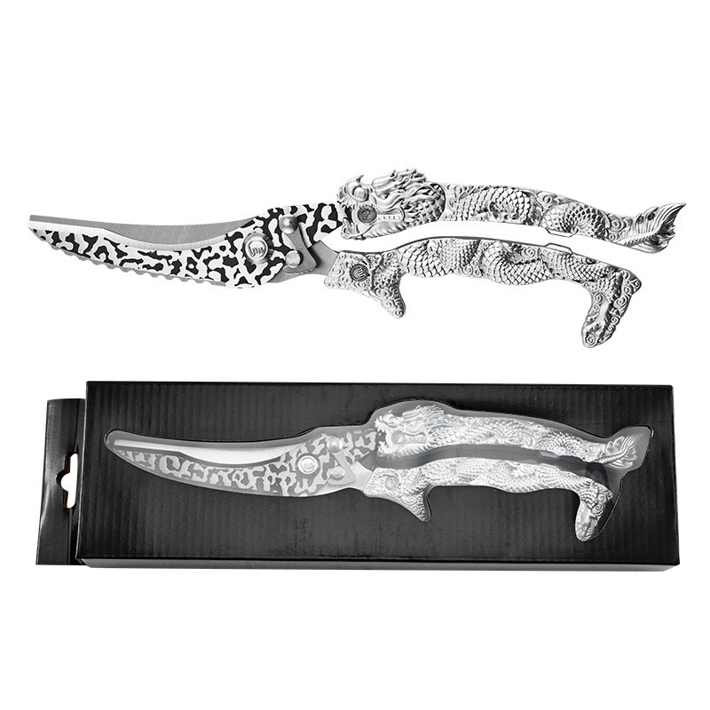 Gran por mayor mano de dragón fuerte tijeras de hueso de pollo de acero inoxidable multifuncional tijeras de barbacoa al aire libre tijeras de cocina de alimentos cocinados caseros