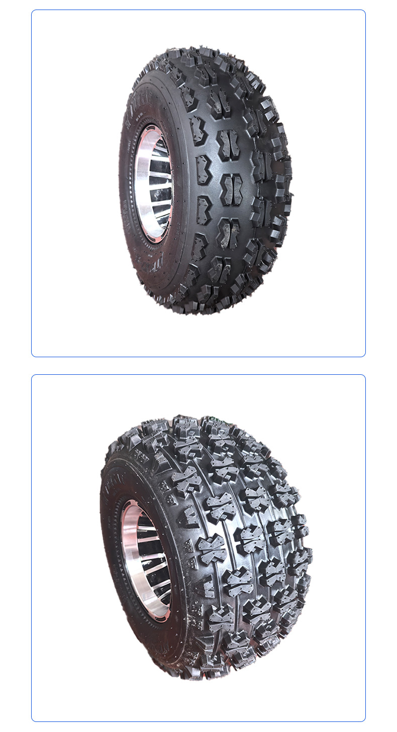 Atv Beach Car Off-Road Vehicle Go-Kart Tires Front 19*7-8 Rear 18* 9.5-8inch Butterfly Pattern Vacuum