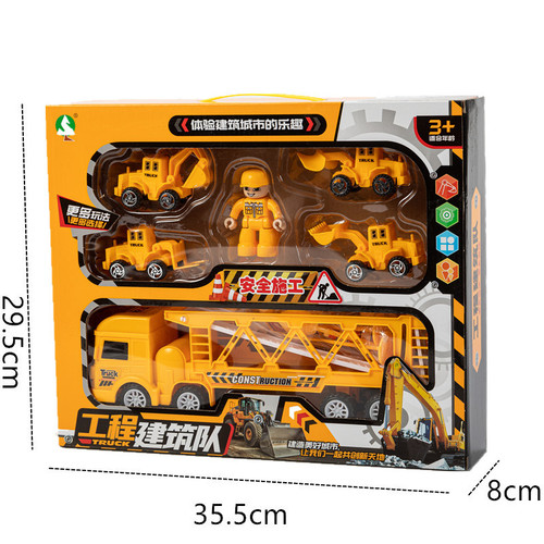 Wholesale Children's Large Inertial Engineering Vehicle Fire Truck Excavator Boy Car Toy Training Class Institutional Gift