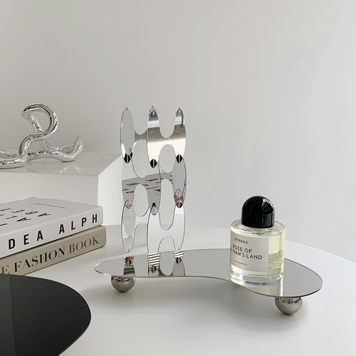 Nordic home acrylic ornaments niche original Nordic mid-century geometric mirror decorative art living room ornaments