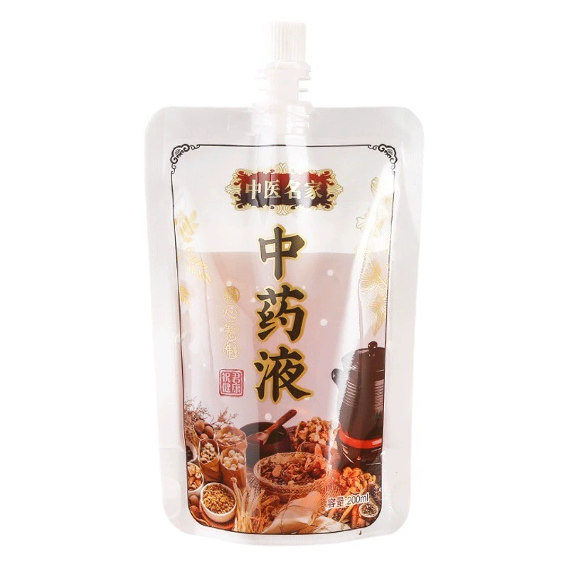 Китайская Медицина мешок жидкости мешок китайской медицины жидкие одноразовые Отопление свежий снаружи с жидкой медицины мешок в наличии всасывания сопла мешок производителей оптом