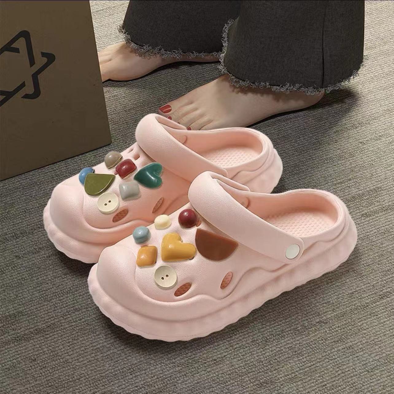 Zuecos de EVA para mujer plataforma gruesa verano