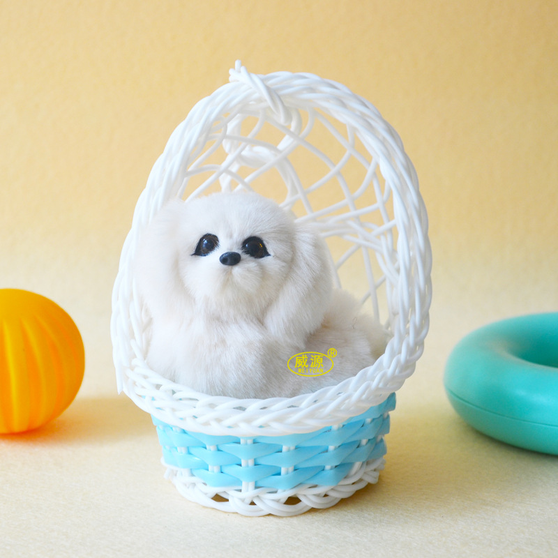 모조 양모는 교수형 바구니 토양 White-WY898