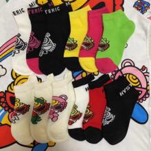 清货处理春秋款黑超奶嘴日系潮袜短筒袜