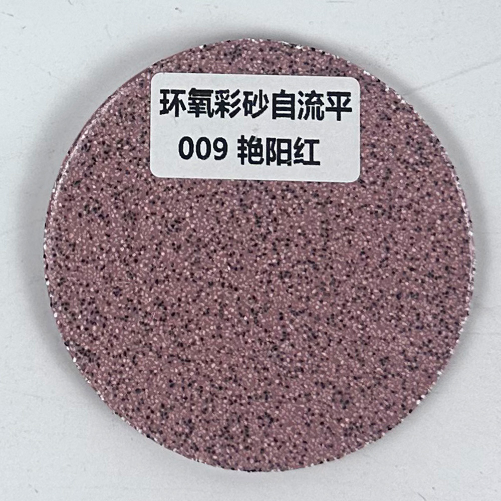 Cross border epoxy colored sand self leveling household bucket moisture-proof and anti-skid floor pa