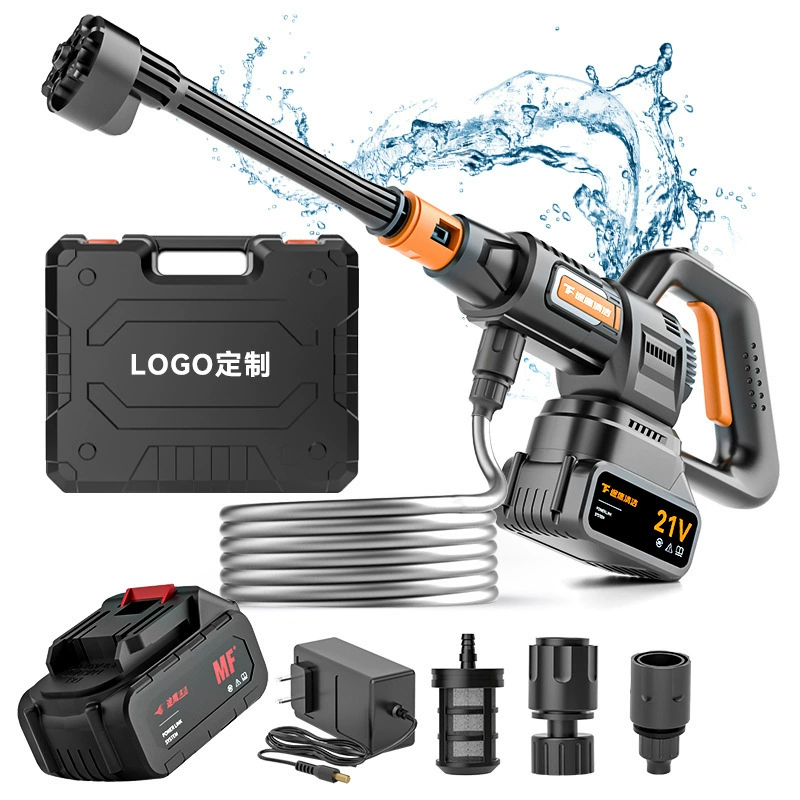 LD-DH01 электрическая автомойка водяная пушка бытовая портативная литиевая электрическая автомойка зарядная беспроводная садоводство оптом