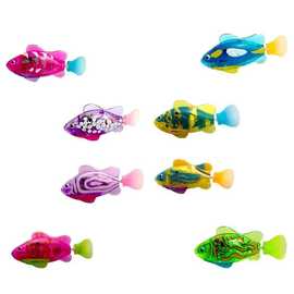 儿童洗澡玩具电动游泳电子鱼遇水发光玩具宝宝沐浴戏水玩具水里玩