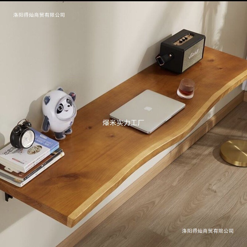 Solid Wood Wall-Mounted Folding Table Study Hanging Wall Table Nordic Computer Table Retro Desk Wall Table Pine Bedroom