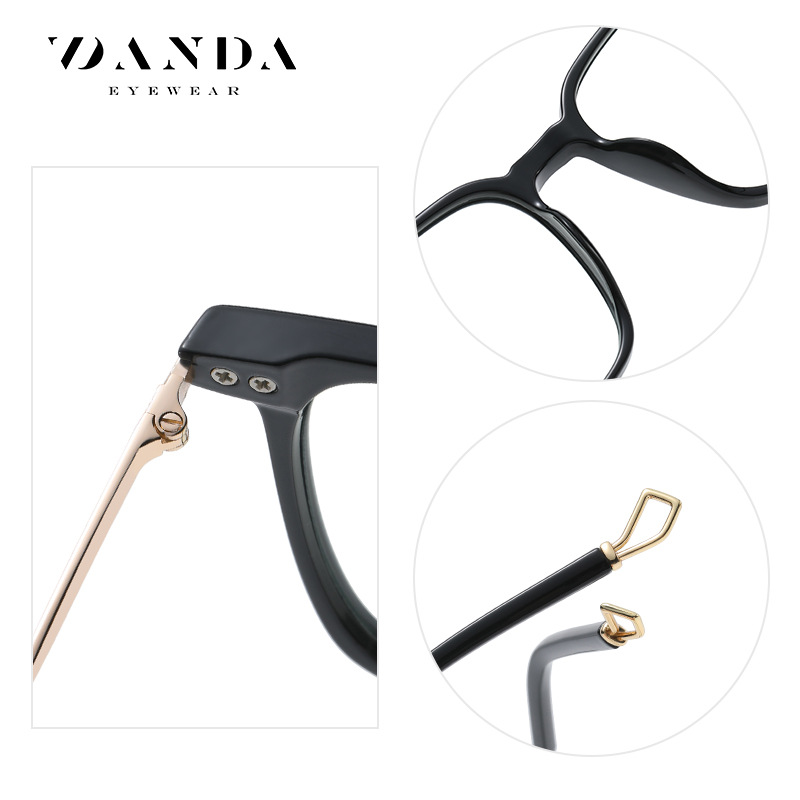 Nuevo artístico cuadrado liso gafas hombres y mujeres mismo TR90 miopía gafas marco TJ850 moda Anti-azul gafas de luz