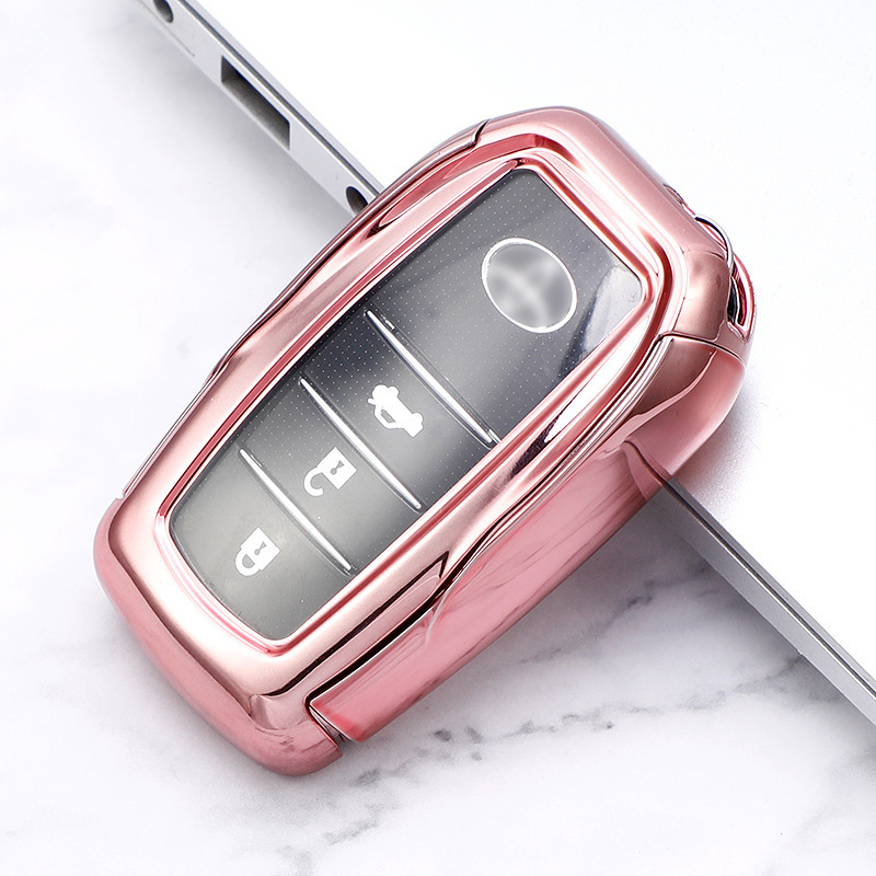 Amazon Venta caliente modelo adecuado para Toyota coche clave protectora Shell corona Highlander tarjeta Camry clave caso al por mayor