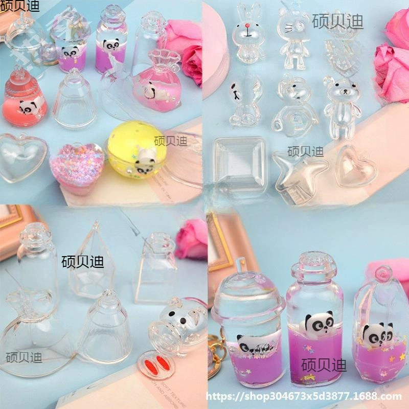 Плавающий брелок-бутылка, пустая бутылка для ключей, бутылка с песком, ручной работы, подвеска для бутылки, оптовая продажа, детский подарок, аксессуары для масла, акрил