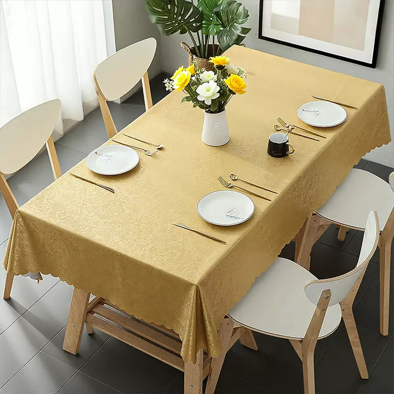 台布防滑防水北欧防油免洗ins风家用长方形茶几餐桌桌布防尘欧式
