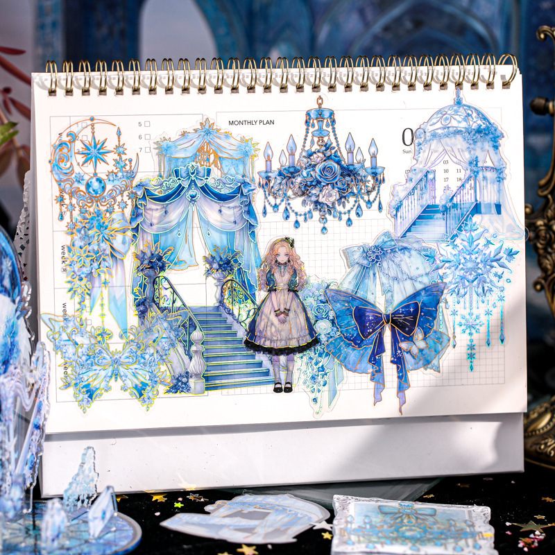 Paquete de pegatinas de tirado Serie Xiaobi Ga Cuentas manuales para estudiantes Material de bricolaje Película de corte Pegatinas de paisajismo 3D divertidas