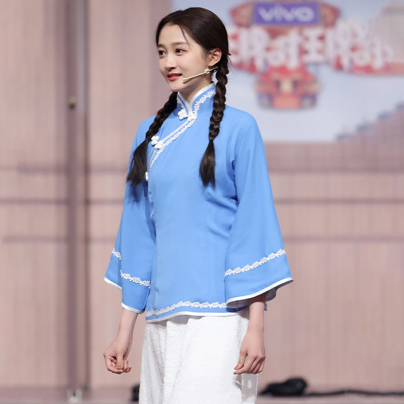 中華民国風学生服、5月4日青少年服、男女レトロ風卒業式制服、合唱朗読コンクールパフォーマンス服|undefined