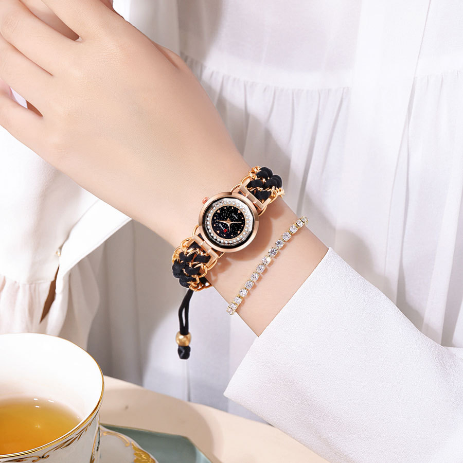 Nyt bedst sælgende kompakt og alsidigt kvartsur, cirkulær lille urskive, dameur i legering_voghion.com