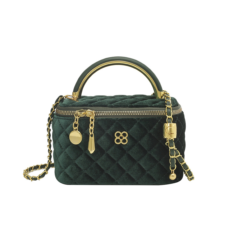 Bolso para mujeres 2026 ventas transfronterizas calientes nuevas bolsas de mano de lujo ligeras de alto nivel de sensación de cadena de diamante bolso de hombro