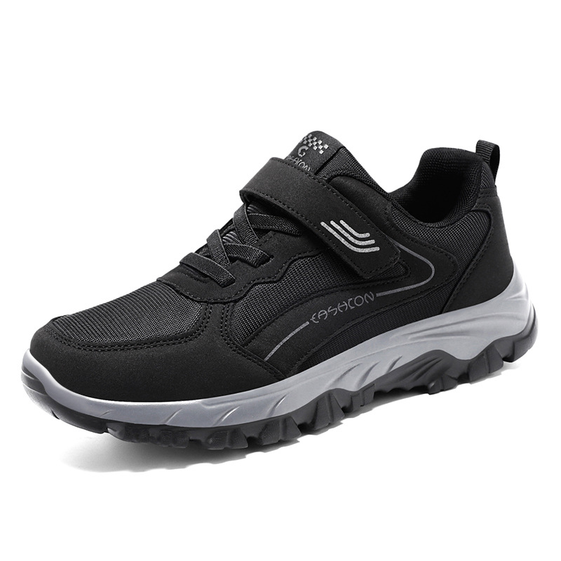 Sneaker 2024 primavera nueva pareja de hombres y mujeres Velcro casual cómodo transpirable zapatos para caminar de mediana edad y ancianos