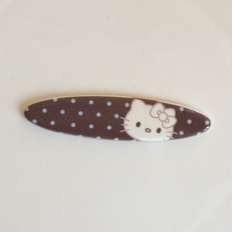 新款秋冬蓝咖色KT猫长条椭圆片diy发夹头饰手机壳装饰洞洞鞋搭配|undefined