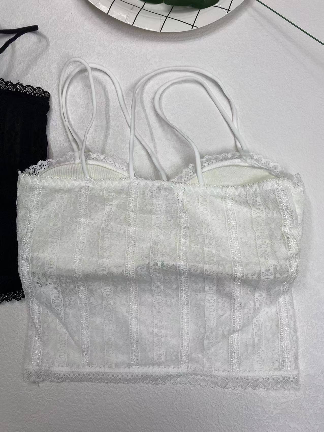 Nuevo encaje de alta calidad belleza volver chaleco inalámbrico sexy sujetador ropa interior deportiva mujeres al por mayor