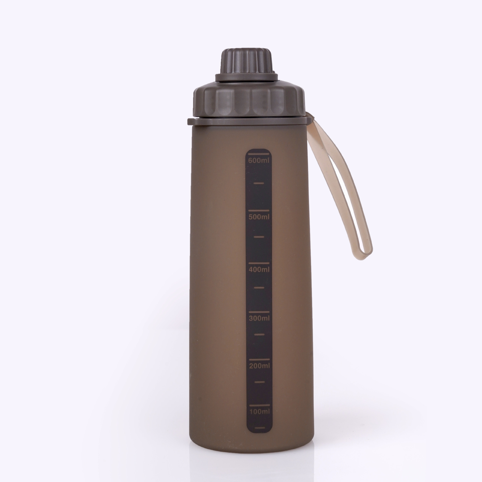 Nueva taza de agua de montaña de silicona de grado alimenticio plegable de 600ml resistente a altas temperaturas hervidor de agua portátil transfronterizo