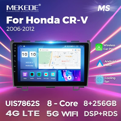 For 06-11 Honda CRV Honda CR-V car large screen central control Android navigation Wireless carplay