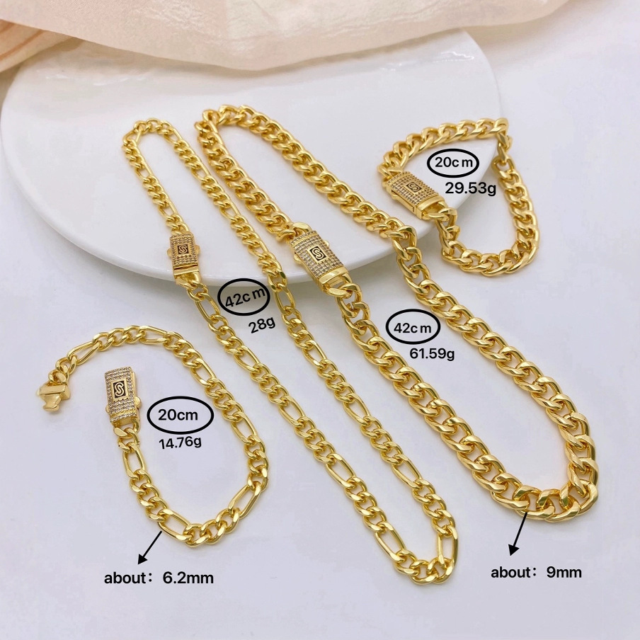 Layered Statement Necklace Gold Metal Chain Chunky Hip Hop Style_voghion.com