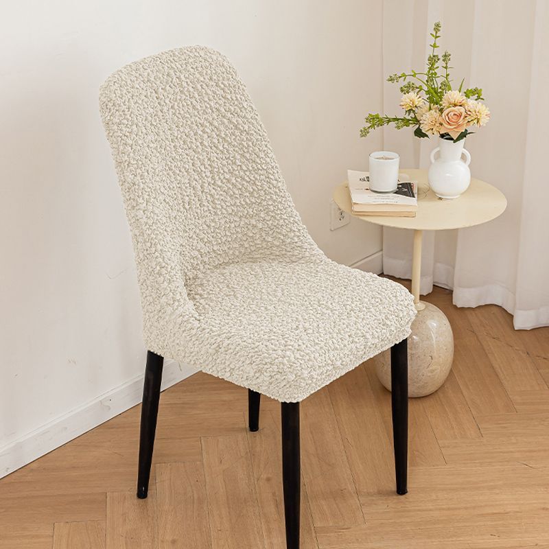 cubierta de silla de arco de tela de tela de alta elástica respaldo respirado doméstico cubierta de silla de mesa de comedor cuatro estaciones cubierta de taburete universal a prueba de polvo