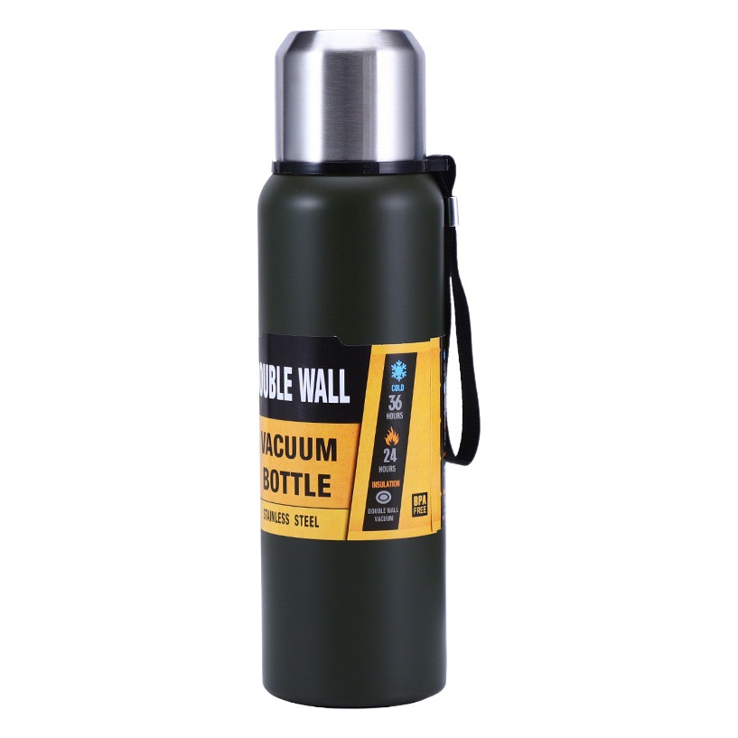 Suministro directo de fábrica al aire libre hervidor olla de viaje deportes de acero inoxidable hervidor portátil de gran capacidad de vacío termo taza