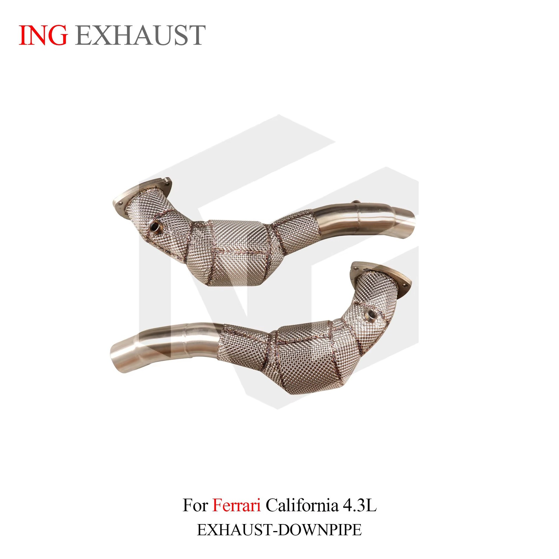 Suitable for Ferrari California 4.3L, stainless steel exhaust system downpipe with catalyst