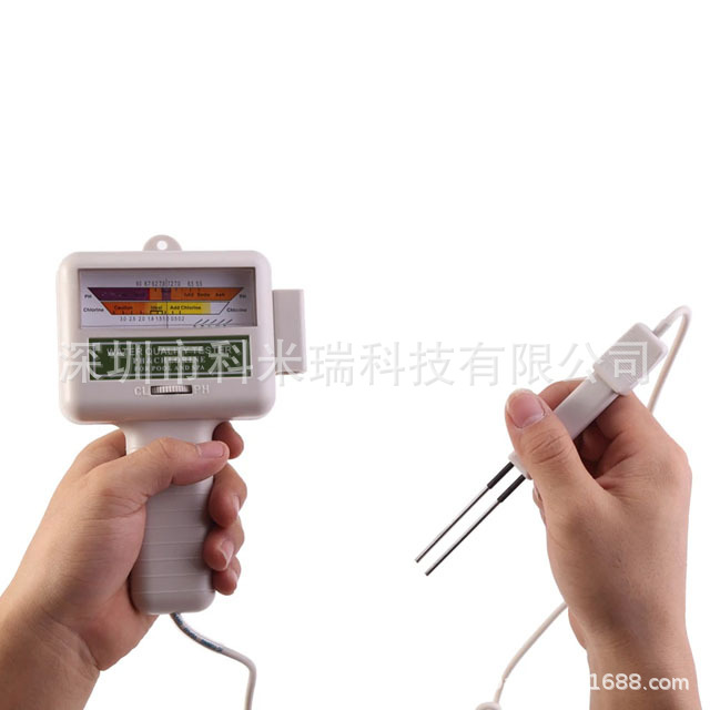 PC101B新款游泳池水质测试仪 PH测试笔 CL2 氯气检测仪pool测试仪