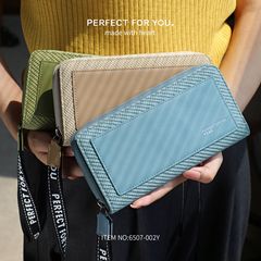 新しいレディース財布韓国スタイルマルチカードスロット中長財布クラッチバッグスプライシング大容量ジッパーハンドバッグ