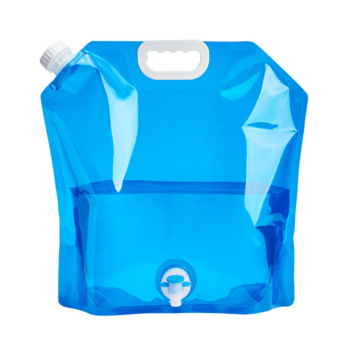 Outdoor camping creative portable thickened soft foldable water bag mountaineering vehicle large capacity water storage bag